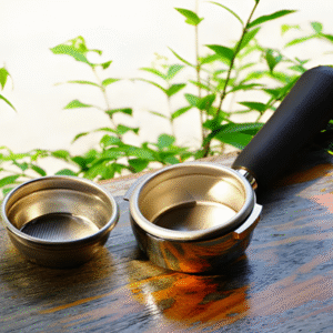 Porte-filtre / Étui à motif de feuilles